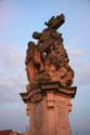 Statue of St. Luthgard Pragues in PRAGUES / Czech Republic: 