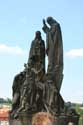 Saint Cyril and Saint Methodius 's statue Pragues in PRAGUES / Czech Republic: 
