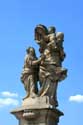 Saint Anne 's statue Pragues in PRAGUES / Czech Republic: 