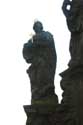 Saints Barbara, Margaret and Elizabeth 's statues Pragues in PRAGUES / Czech Republic: 