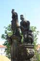 Saints Barbara, Margaret and Elizabeth 's statues Pragues in PRAGUES / Czech Republic: 