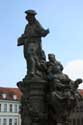 Saint Ivo's statue Pragues in PRAGUES / Czech Republic: 