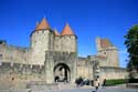 Narbonse Poort Carcassonne / FRANKRIJK: 