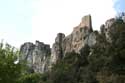 Kasteel van Peyrepertuse Duilhac onder Peyrepertuse / FRANKRIJK: 