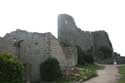 Kasteel van Peyrepertuse Duilhac onder Peyrepertuse / FRANKRIJK: 