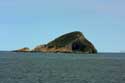 Small Island in front of coastal line (Deva Isle) SAN ESTEBAN / Spain: 