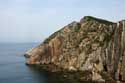 Vue de en dessus de Playa  Silencio Castaeras  CUDILLERO / Espagne: 