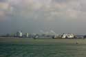 Zicht op haven Calais / FRANKRIJK: 