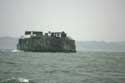 Bunkers dans la mer Portsmouth / Angleterre: 