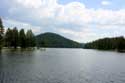 Shiroka Polyana Lake and dam Shiroka in BATAK / Bulgaria: 