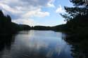 Shiroka Polyana Lake and dam Shiroka in BATAK / Bulgaria: 