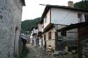 Typical street view Shiroka Laka in Shiroka Luka / Bulgaria: 