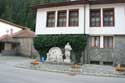 Statue of Gaida Player Shiroka Laka in Shiroka Luka / Bulgaria: 