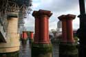 Brugpijlers Blackfriars Bridge LONDEN / Engeland: 