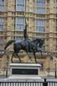Statue Equestre Richard 1 Coeur de Lion LONDRES / Angleterre: 