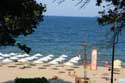 Zicht op Strand en Zee Burgas / Bulgarije: 