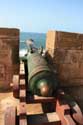 Westelijke Stadsmuur en 16e eeuwse Portugese kanonnen Essaouira / Marokko: 