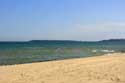 Middle Beach and Pier Slunchev Briag/Sunny Beach / Bulgaria: 