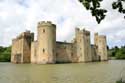 Burcht van Edward Dalyngrigge te Bodiam Bodiam in Robertsbridge / Engeland: 