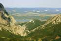 Vue lointaine de la valle Varteshnitza  Vratza / Bulgarie: 