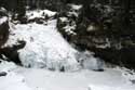 Icicles on Montebello Bach Fribourg / Switzerland: 