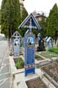 Vrolijk Kerkhof (Vesel Cimitrul) Sapanta / Roemeni: Kruis van Irina Stan