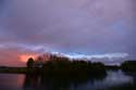 Sun Down on Negenoord (Old Maas Arm) DILSEN-STOKKEM in DILSEN / BELGIUM: 