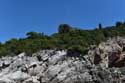 View on Adriatic Sea from Mala Buza Bar Dubrovnik in Dubrovnic / CROATIA: 