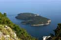 Vue sur Mer Adriatique depuis bar Mala Buza Dubrovnik  Dubrovnic / CROATIE: 