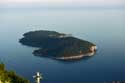 Vue sur Mer Adriatique depuis bar Mala Buza Dubrovnik  Dubrovnic / CROATIE: 