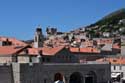 Stadszichten vanop stadsomwalling Dubrovnik in Dubrovnic / KROATI: 