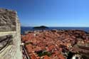 Stadszichten vanop stadsomwalling Dubrovnik in Dubrovnic / KROATI: 