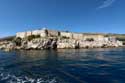 Zicht op Dubrovnik vanop zee Dubrovnik in Dubrovnic / KROATI: 