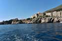 Zicht op Dubrovnik vanop zee Dubrovnik in Dubrovnic / KROATI: 