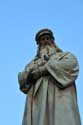 Statue Leonardo da Vinci Milan / Italie: 