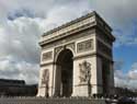 Arc de Triomphe Parijs in Paris / FRANKRIJK: 