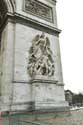 Arc de Triomphe Parijs in Paris / FRANKRIJK: 