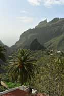 Zicht op Masca en bergen Masca / Tenerife (Spanje): 