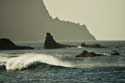 Surfers on Almagica Beach Almaciga / Tenerife (Spain): 