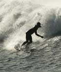 Surfers on Almagica Beach Almaciga / Tenerife (Spain): 